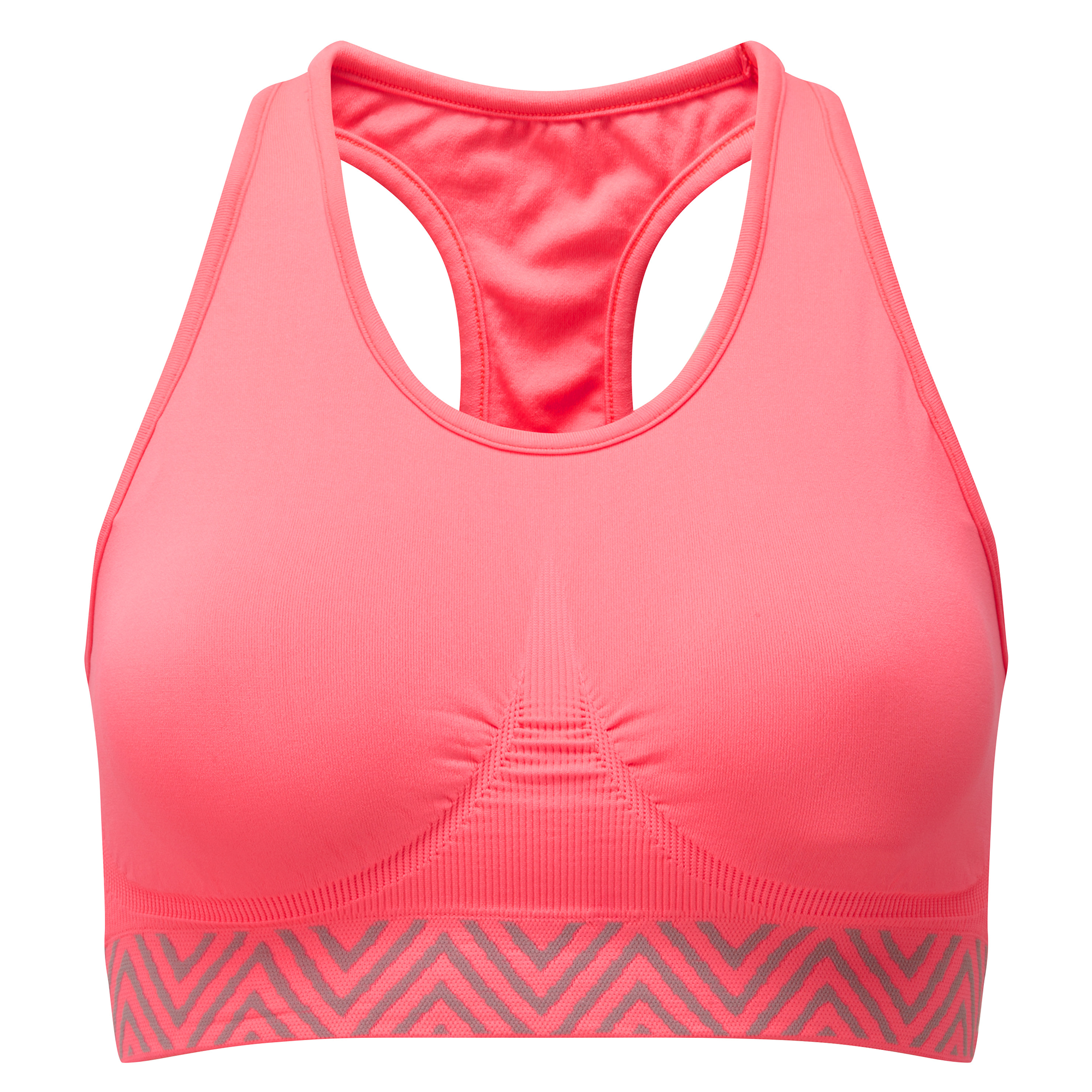 fluro pink sports bra